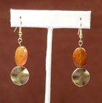 Orange & Bronze earrings